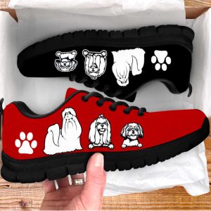 shih tzu dog lover shoes black red color sneakers walking running lightweight casual shoes for men and women 1.jpeg