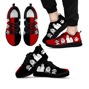 shih tzu dog lover shoes black red color sneakers walking running lightweight casual shoes for men and women 2.jpeg