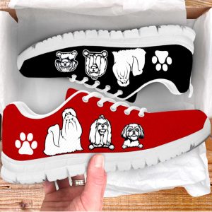 shih tzu dog lover shoes black red color sneakers walking running lightweight casual shoes for men and women 3.jpeg