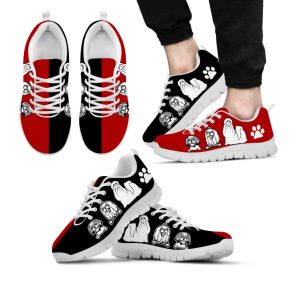 shih tzu dog lover shoes black red color sneakers walking running lightweight casual shoes for men and women.jpeg