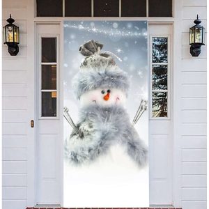 Snowman Door Cover For Christmas Decor,…