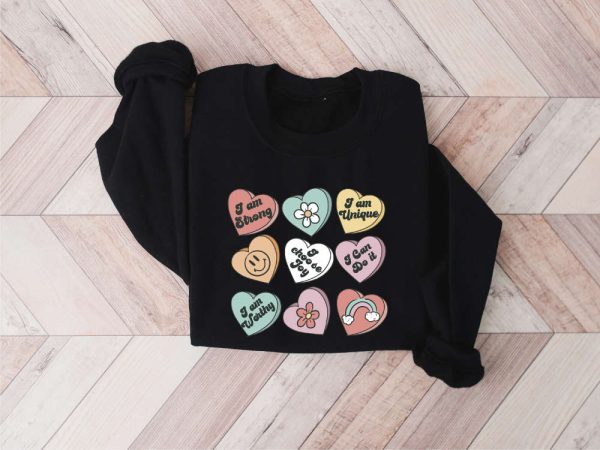 Teacher Valentine Sweatshirt, Womens Valentines Day Sweatshirt, Gift For Women