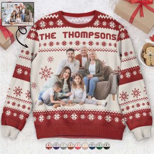 The Family Ugly Sweater, Personalized Photo…