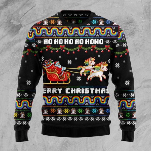 Unicorn Merry Christmas Ugly Christmas Sweater, Christmas Sweater For Men And Women