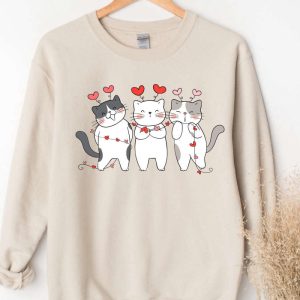 valentines day sweatshirt cat lover sweater valentines day shirts for women .jpeg