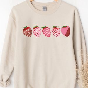 valentines day sweatshirt chocolate covered strawberries sweatshirt for women.jpeg