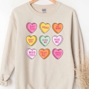 valentines day sweatshirt conversation hearts sweatshirt sweatshirt for women .jpeg