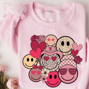 valentines day valentines face happy sweatshirt cute face sweater gift for women 1.jpeg