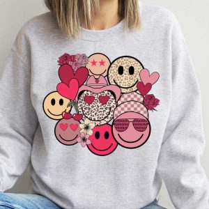 valentines day valentines face happy sweatshirt cute face sweater gift for women 3.jpeg