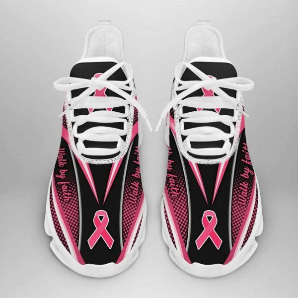 Walk By Faith Breast Cancer Awareness Max Shoes, Breast Cancer Warrior Gift
