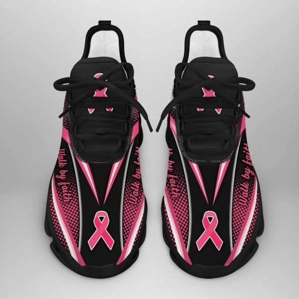 Walk By Faith Breast Cancer Awareness Max Shoes, Breast Cancer Warrior Gift