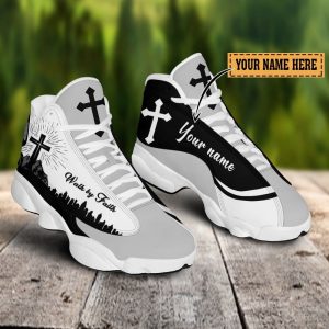 Walk By Faith, Personalized Black White…