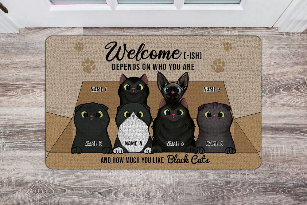 Black Welcome Doormat - Love it!