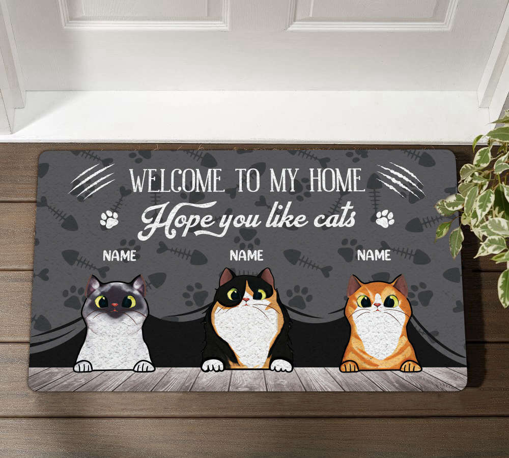 Hope You Like Dogs & Cats - Personalized Doormat