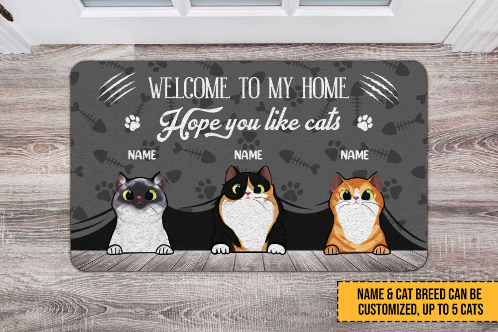 Hope You Like Dogs & Cats - Personalized Doormat