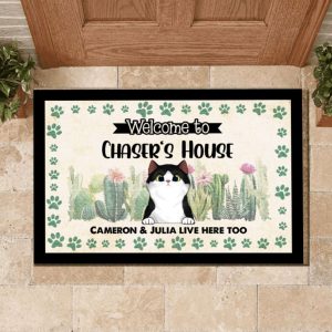 Welcome To Our House Cats Personalized…