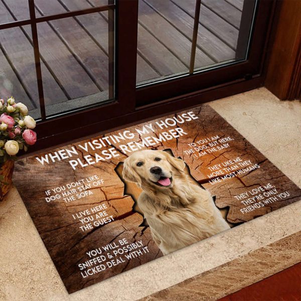 When Visiting My House Please Remember Labrador Retriever Doormat For Dog Lover