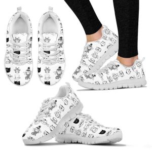 White Cats Women’s Sneakers Walking Running…