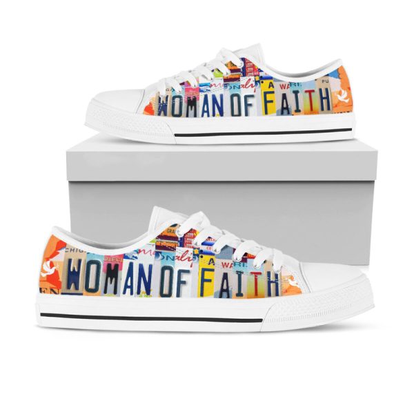 Women Of Faith Custom Shoes License Plate Low Top Shoes For Men And Women