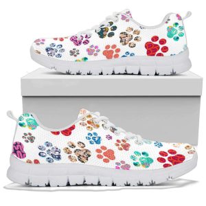women s paw prints kids white sneakers mother s day for pet lover 2.jpeg