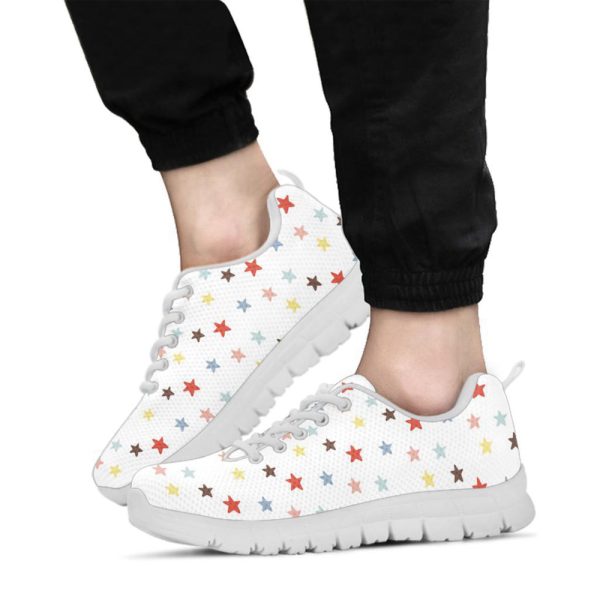 Women’s Stars Kids Tie Sneakers, Unisex Kid’s Cute Shoes Casual Tie Sneakers