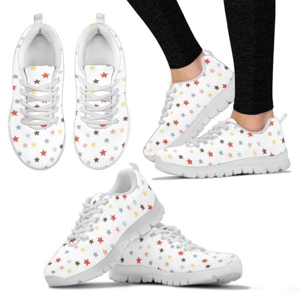 Women’s Stars Kids Tie Sneakers, Unisex Kid’s Cute Shoes Casual Tie Sneakers
