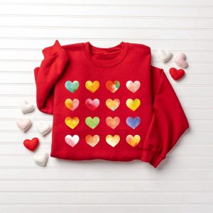 womens graphic hearts sweatshirt love valentine sweatshirt gift for lover 6.jpeg