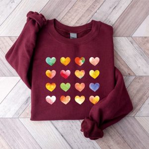 womens graphic hearts sweatshirt love valentine sweatshirt gift for lover 7.jpeg