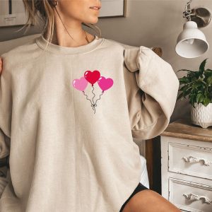 womens valentines day sweatshirt heart balloons sweatshirt sweatshirt for women 7.jpeg
