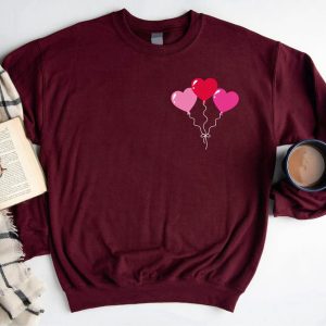 womens valentines day sweatshirt heart balloons sweatshirt sweatshirt for women 8.jpeg