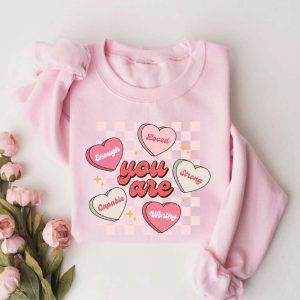 womens valentines day sweatshirt teacher valentine sweatshirt love sweatshirt for women.jpeg