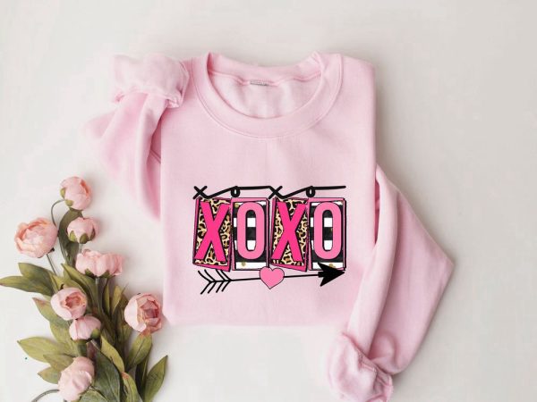XOXO Shirt, Xoxo Valentines Day Sweatshirt For Woman, Valentines Day Gift
