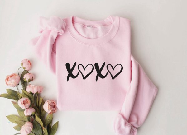 XOXO Sweatshirt, Valentines Sweater, Crewneck Sweatshirt, Gift For Women