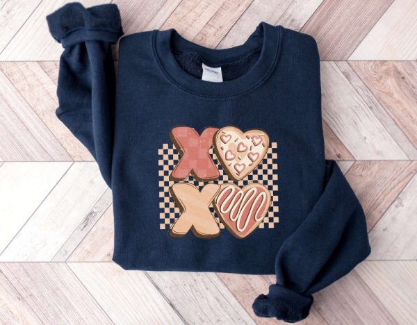 XOXO, Valentines Day Sweatshirt, Valentines Sweater, Sweatshirt For Women