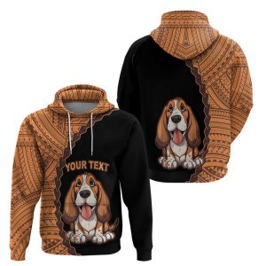 Custom Basset Hound Dog Hoodie With…