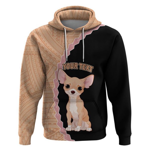 Custom Chihuahua Dog Hoodie With Polynesian For Men Women