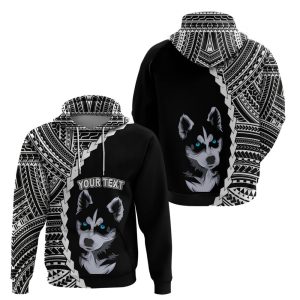 custom husky dog hoodie with polynesian for men women 1 2.jpeg