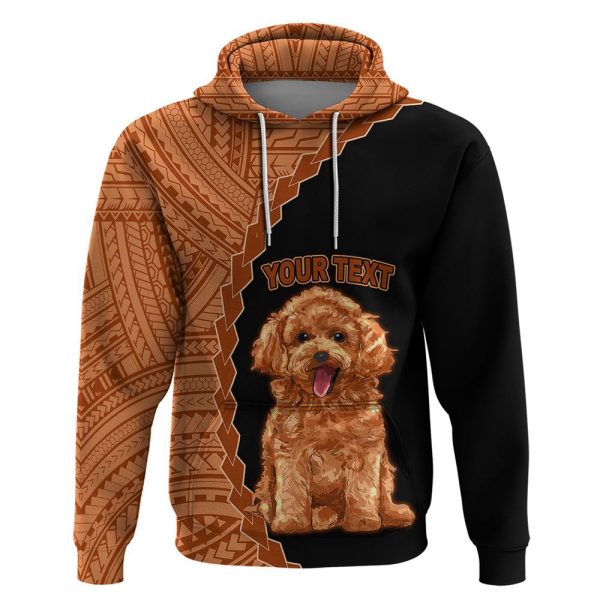 Custom Poodle Dog Hoodie With Polynesian For Men Women