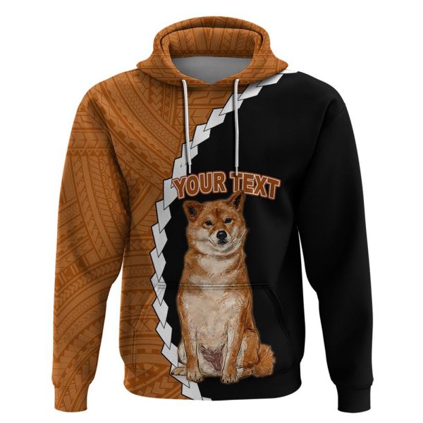 Custom Shiba Inu Dog Hoodie With Polynesian For Men Women