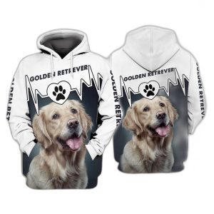 Dog Golden Retriever Hoodie Golden Retriever…