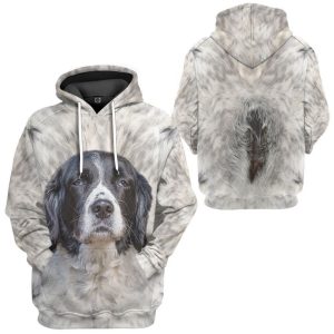 english springer spaniel dog front and back hoodie for men and women 1.jpeg