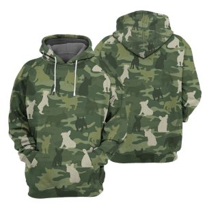 French Bulldog Camouflage Unique All Over Print Hoodie  For Men Women