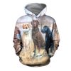 Hunting Dog Hoodie 3D All Over Printed For Men And Women