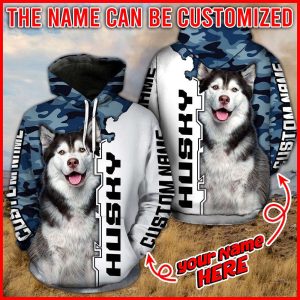 Husky Dog Lover Full Hoodie 3D…