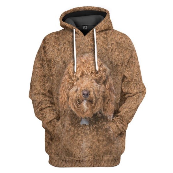 Labradoodle Dog Front And Back   Hoodie, For Men And Women