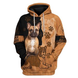 Love French Bulldog All Over Print Hoodie For Men And Women