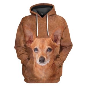 Miniature Pinscher Dog Front And Back   Hoodie, For Men And Women