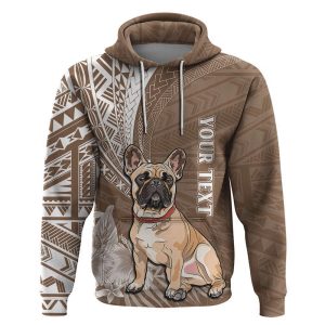 Personalised Polynesian Pacific Bulldog Hoodie With…