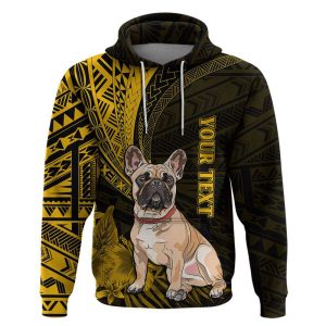 Personalised Polynesian Pacific Bulldog Hoodie With…