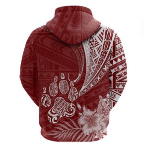 personalised polynesian pacific bulldog hoodie with red hawaii tribal tattoo patterns for men women 1 1.jpeg